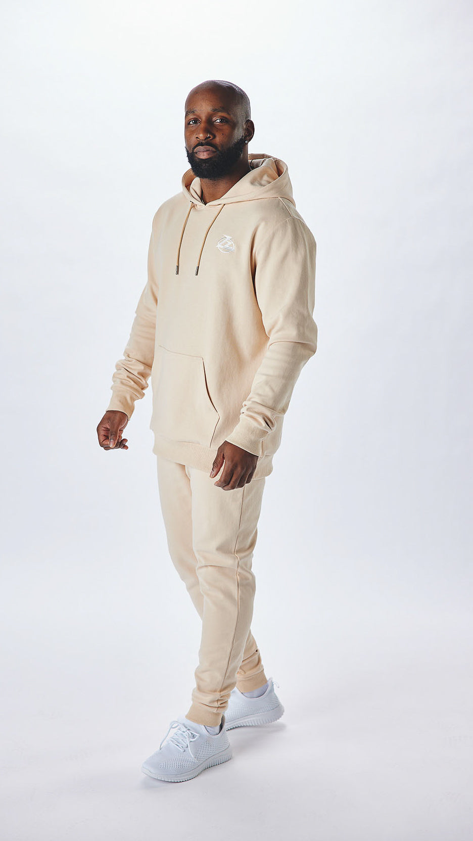 Beige Zz Essential Hoodie