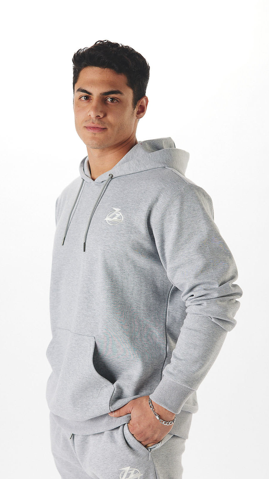Grey Zz Essential Hoodie
