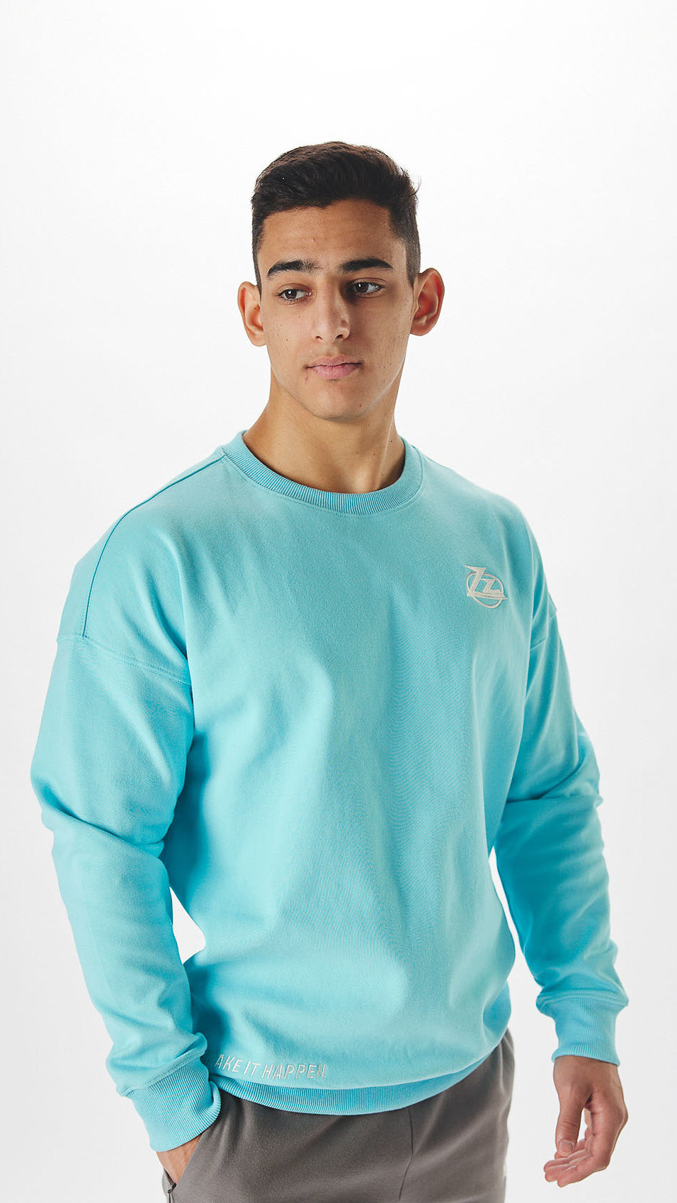Teal Zz Essential Crewneck
