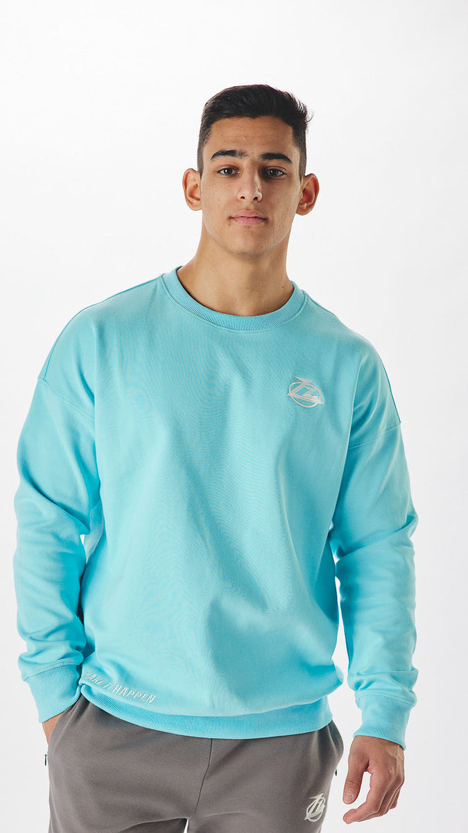 Nike club best sale crew sweatshirt aqua